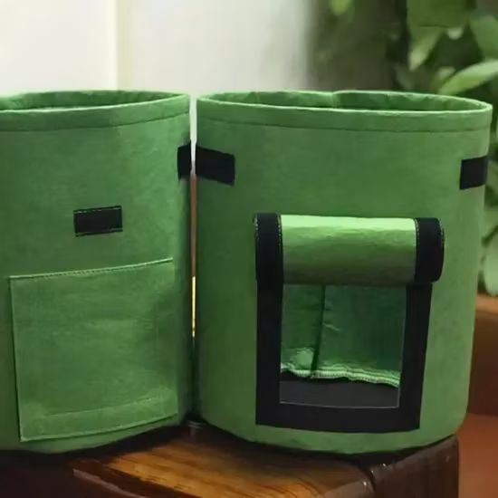 European 3 Gallon Fabric Pot Peanuts Durable Plant Grow Bags for Greening Projects