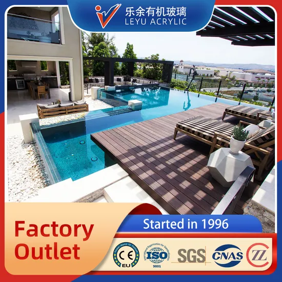 100% Pure Lucite Material Acrylic Swimming Pool Panel, Acrylic Swimming Pool Products#