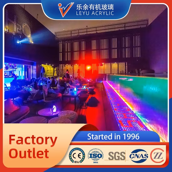 100% Pure Lucite Material Acrylic Swimming Pool Panel, Acrylic Swimming Pool Products#