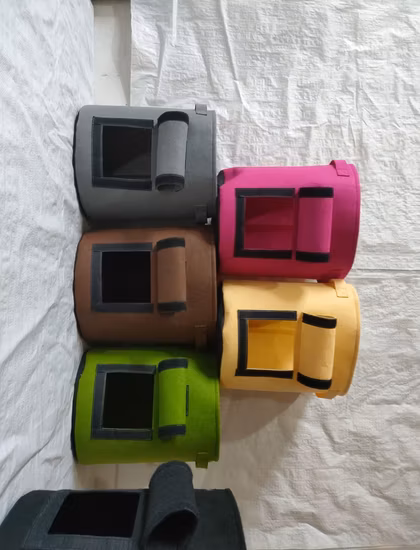 High Quality Eco 5 Gallon Tomato/Vegetable/Flower Grow Square Bags Biodegradable Non-Woven Nursery Plant Grow Bag