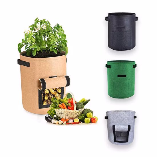 European 3 Gallon Fabric Pot Peanuts Durable Plant Grow Bags for Greening Projects