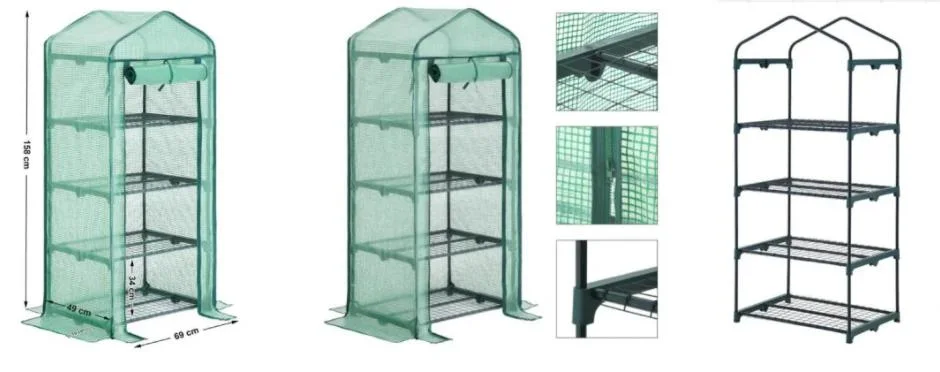 PVC 3 Tier Mini Greenhouse Tent Green House Indoor Grow Tent