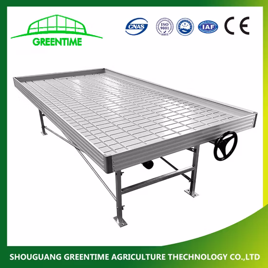 L'agricoltura verticale idroponica coltiva la rastrelliera fluttisch rollbänke